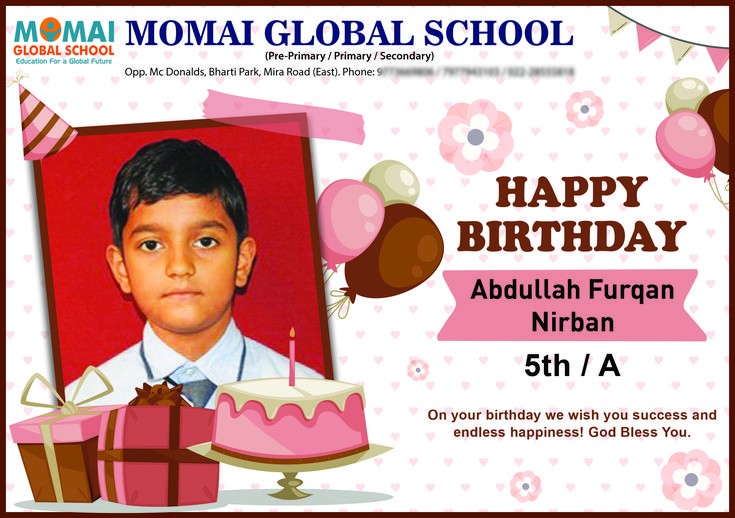 Student Birthday Card Maker